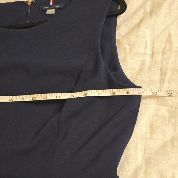 Tommy Hilfiger Navy Blue Sleeveless Sheath Jumpsuit Work - Picture 9 of 12